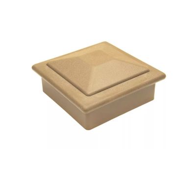 Крышка верхняя ПВХ для столба 100х100 Орех от производителя  Deckart (Россия) по цене 293 р