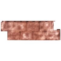 Фасадные панели (цокольный сайдинг) коллекция Галактика - Медь Фасадные панели (цокольный сайдинг) коллекция Галактика - Медь