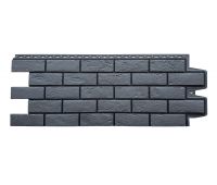 Фасадные панели Премиум состаренный кирпич Графит (шов RAL 9005) Фасадные панели Премиум состаренный кирпич Графит (шов RAL 9005)